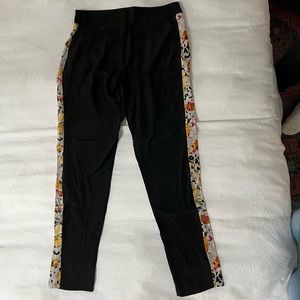 PARKER Silk Trousers with Floral Stripe